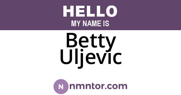 Betty Uljevic
