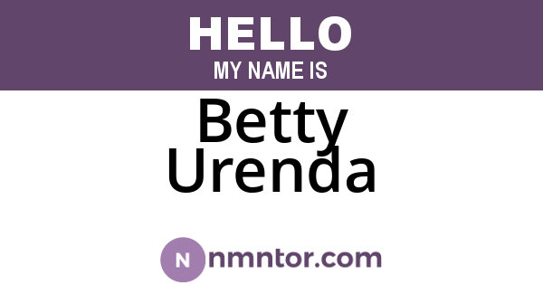 Betty Urenda