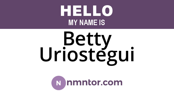 Betty Uriostegui