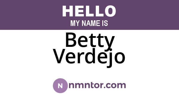 Betty Verdejo