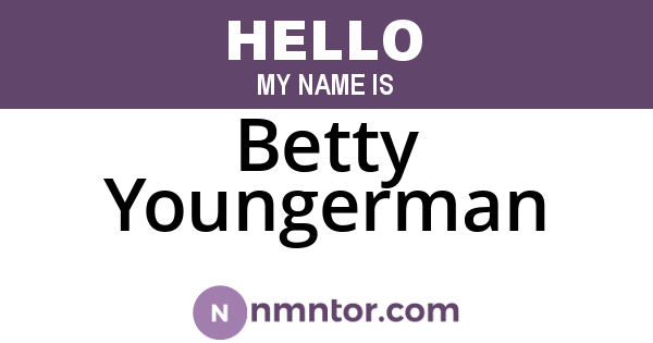 Betty Youngerman