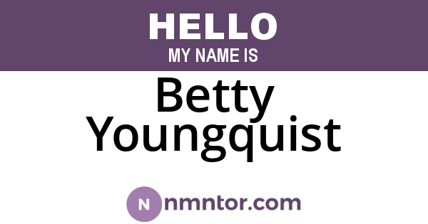 Betty Youngquist