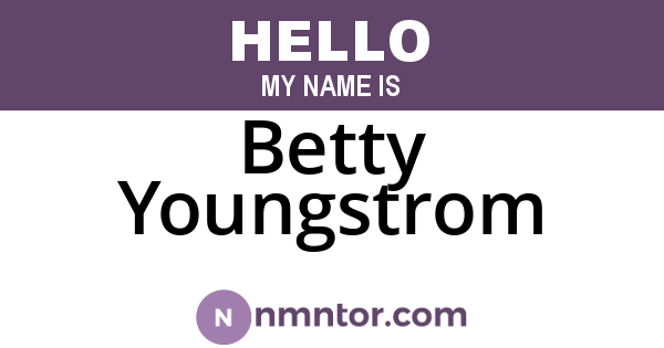 Betty Youngstrom