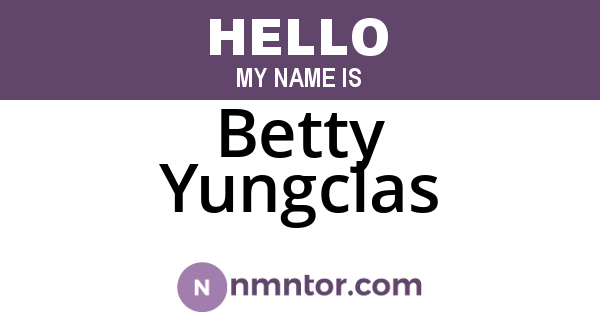 Betty Yungclas