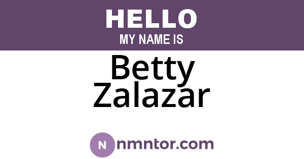 Betty Zalazar