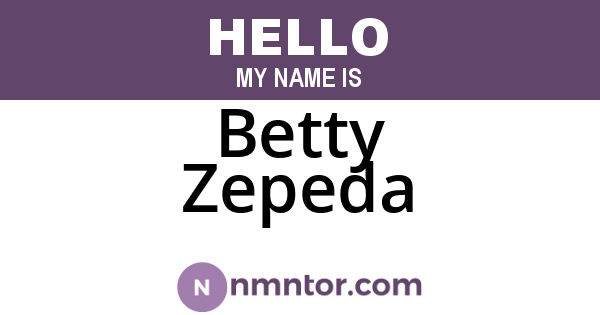 Betty Zepeda