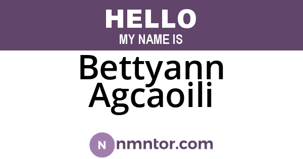 Bettyann Agcaoili