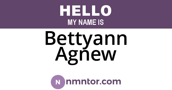 Bettyann Agnew