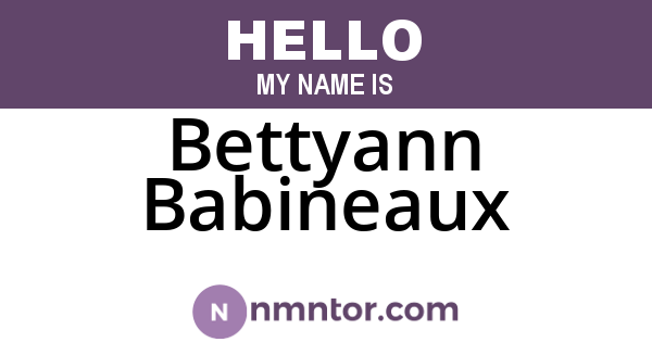 Bettyann Babineaux