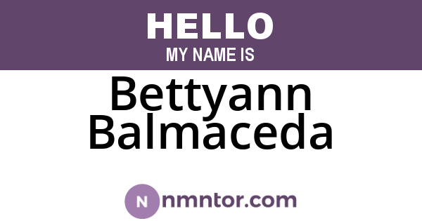 Bettyann Balmaceda