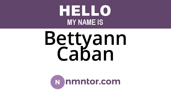Bettyann Caban