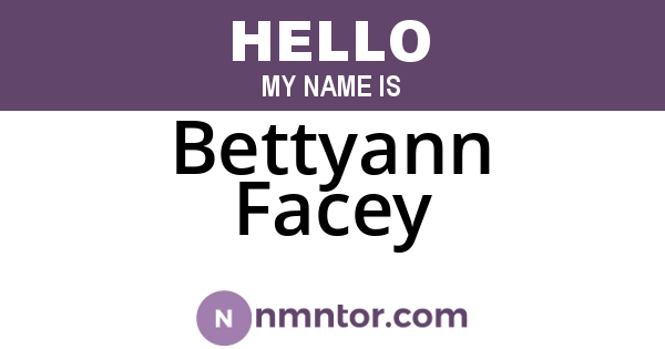 Bettyann Facey