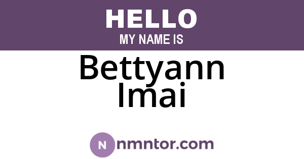 Bettyann Imai