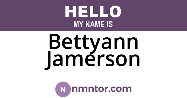 Bettyann Jamerson