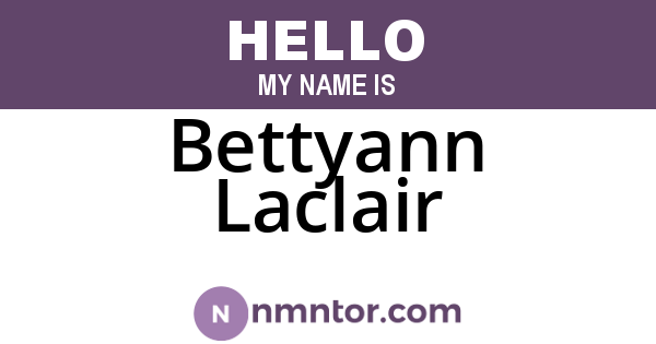 Bettyann Laclair