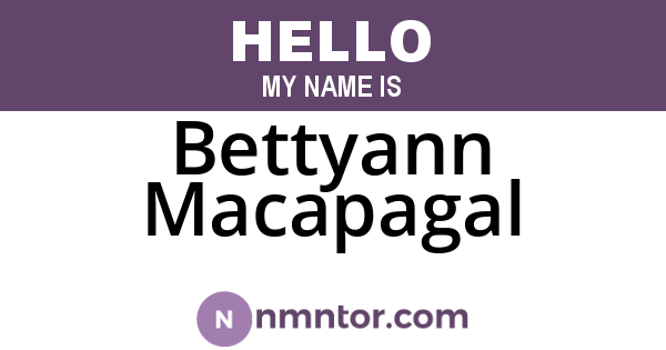 Bettyann Macapagal