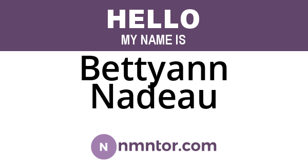 Bettyann Nadeau