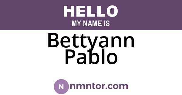 Bettyann Pablo
