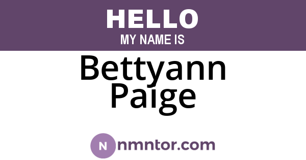 Bettyann Paige