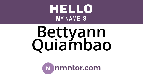 Bettyann Quiambao