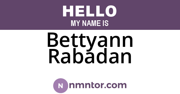 Bettyann Rabadan