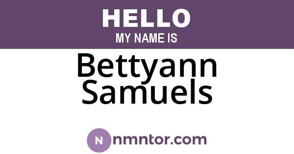Bettyann Samuels