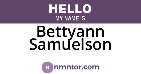 Bettyann Samuelson