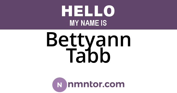 Bettyann Tabb