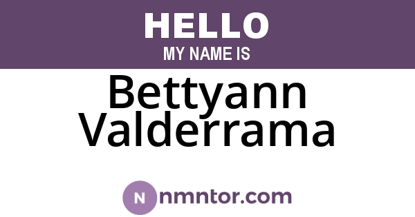 Bettyann Valderrama