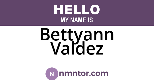 Bettyann Valdez