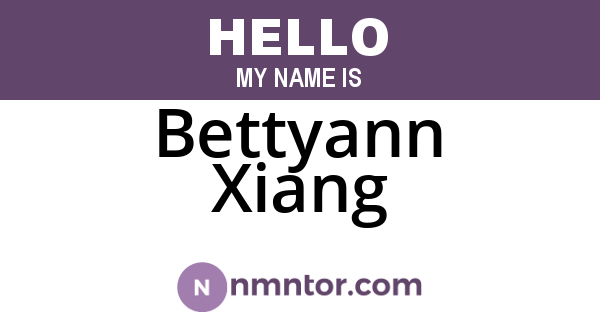 Bettyann Xiang