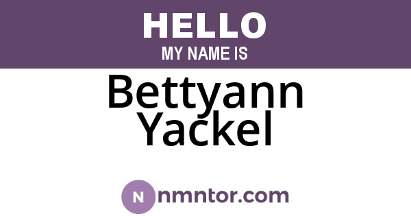 Bettyann Yackel
