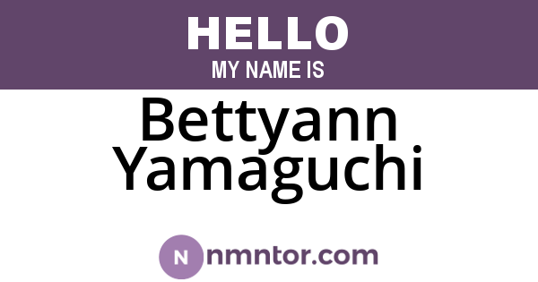 Bettyann Yamaguchi