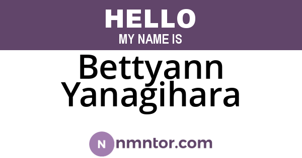 Bettyann Yanagihara