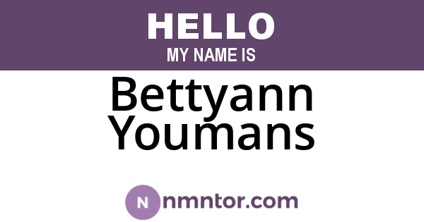 Bettyann Youmans