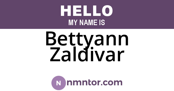 Bettyann Zaldivar