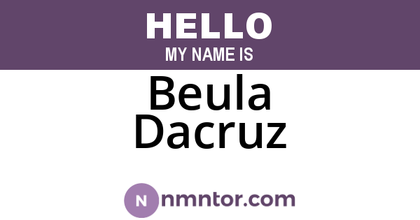 Beula Dacruz