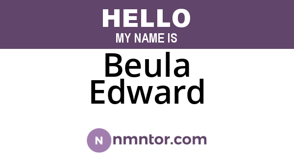 Beula Edward