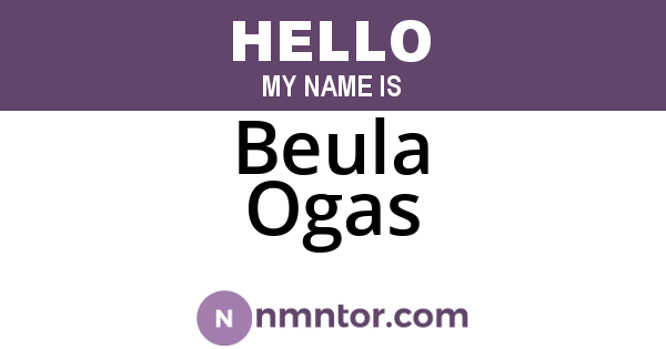 Beula Ogas