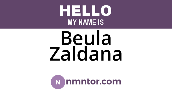Beula Zaldana