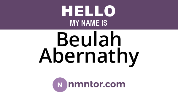 Beulah Abernathy