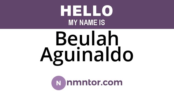 Beulah Aguinaldo