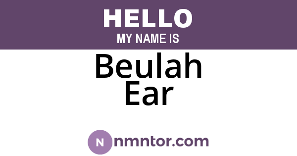 Beulah Ear