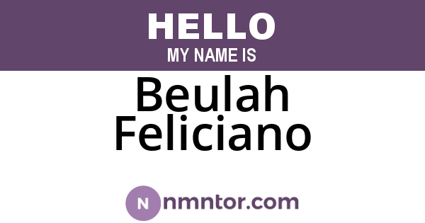 Beulah Feliciano