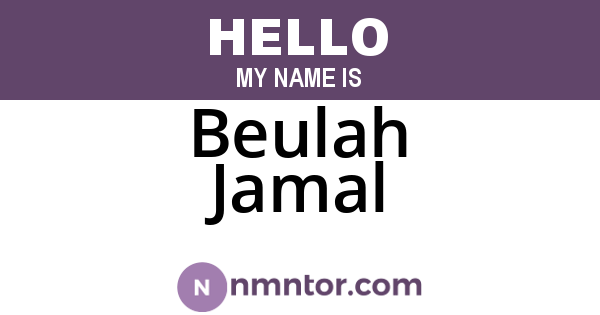 Beulah Jamal
