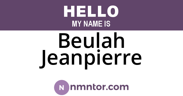 Beulah Jeanpierre