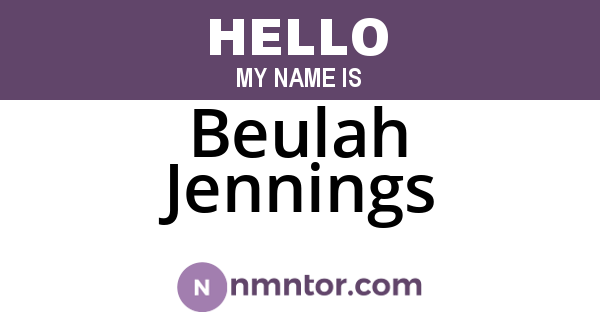 Beulah Jennings