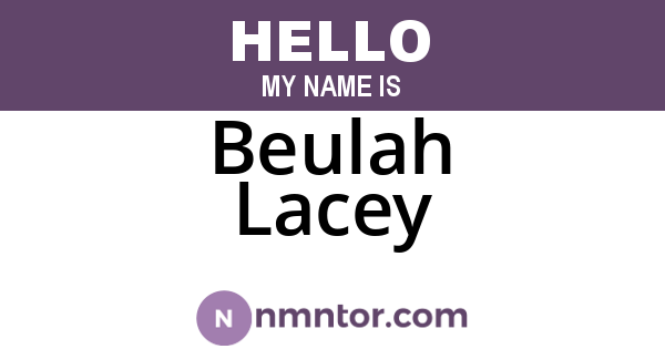 Beulah Lacey