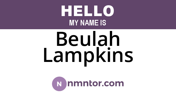 Beulah Lampkins