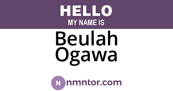 Beulah Ogawa